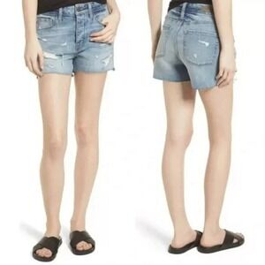 Treasure & Bond Womens Foster Boyfriend High Rise Short Blue Size 29 NWT